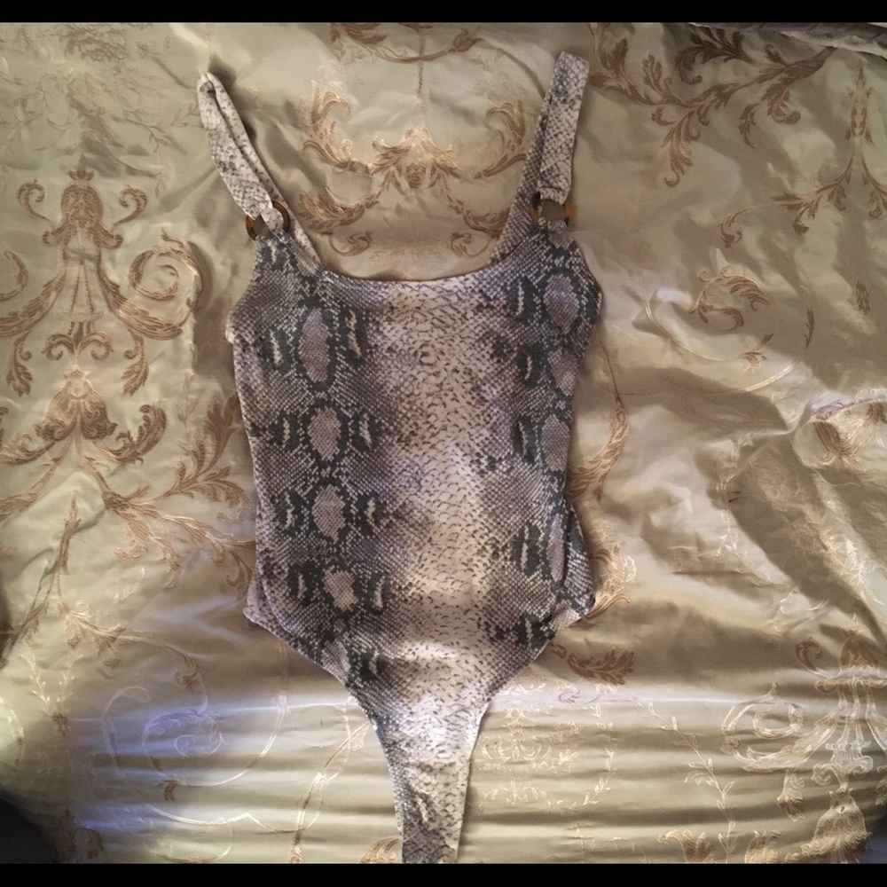 Snakeskin bodysuit